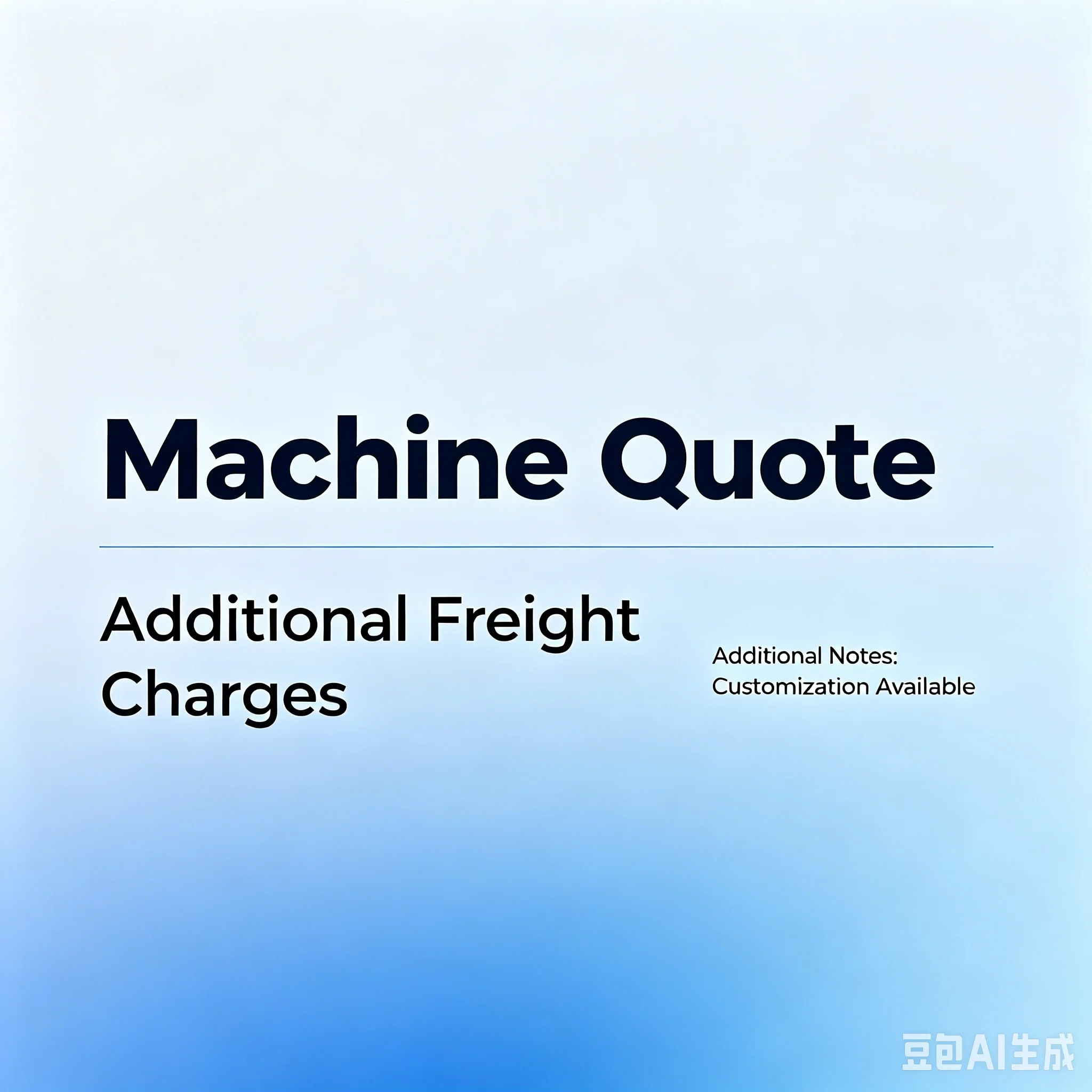 Quotation Machine /Cost Price Difference Link/ For Shipment Customs Fees/Freight Difference