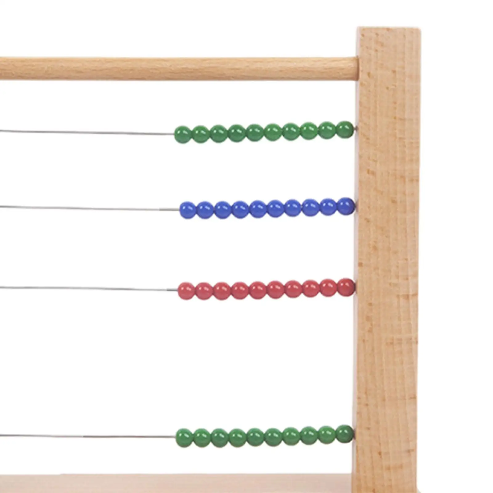 Wooden Abacus Toy, Counting Frame Toy Preschool Math Learning Toy Wooden Frame