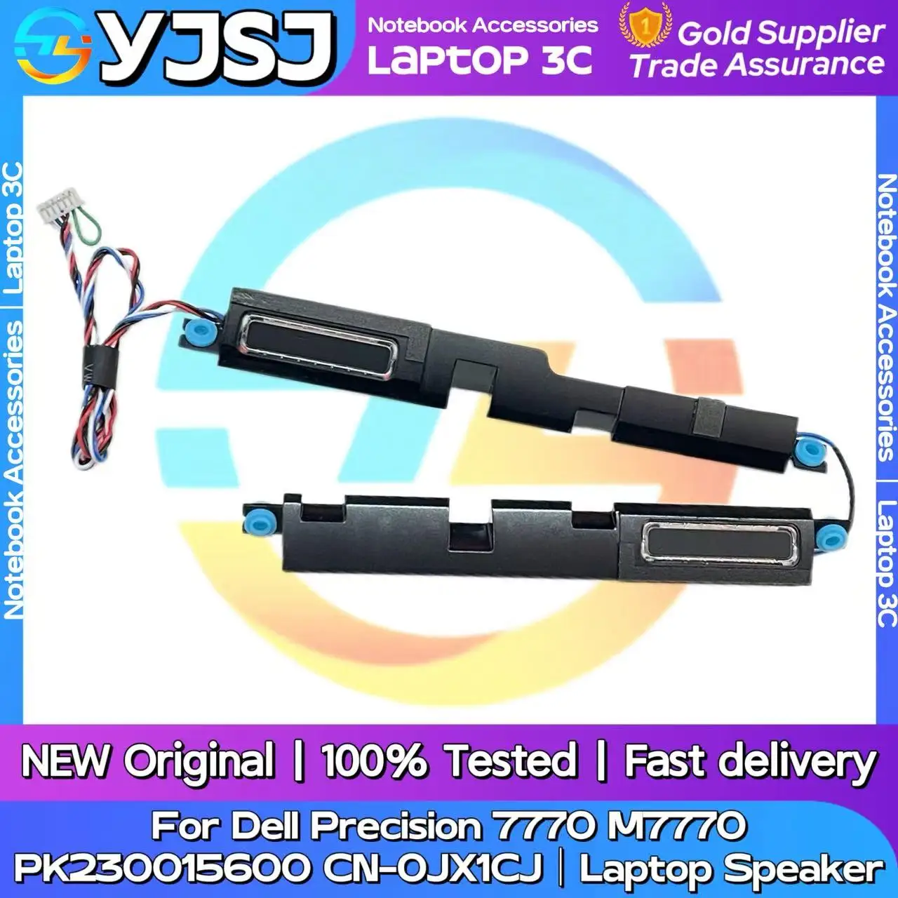 

New Original Laptop Notebook Audio Speaker For Dell Precision 7770 M7770 PK230015600 CN-0JX1CJ built-in speaker horn audio