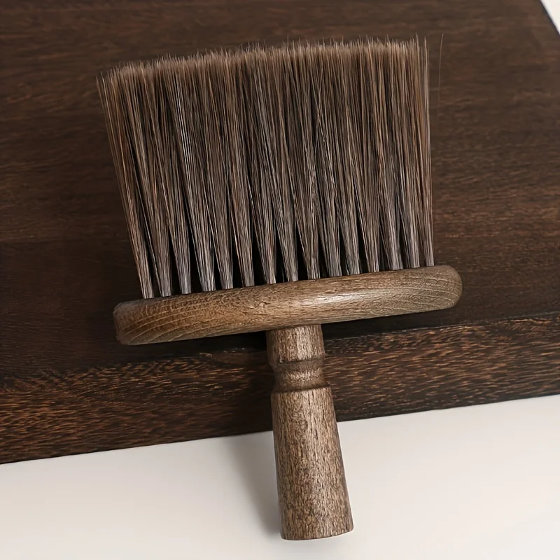 Walnut Wood Coffee Grinder Cleaning Brush - Soft Bristle, Multi-Use For Keyboards, Laptops, Cameras & Car Interiors