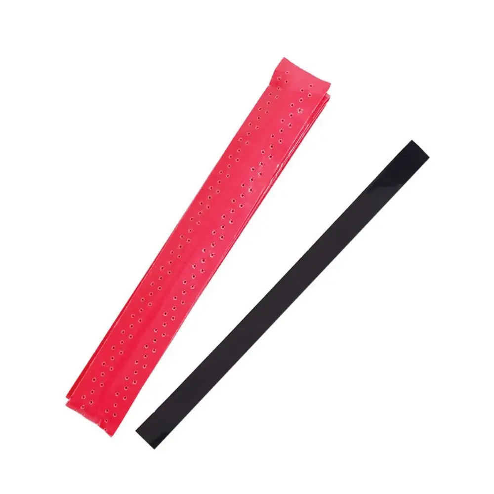 PU Badminton Racket Grip Tape Sweat Absorbent Anti Slip Badminton Overgrip Raised Ribbed Perforated Replacement Overgrip