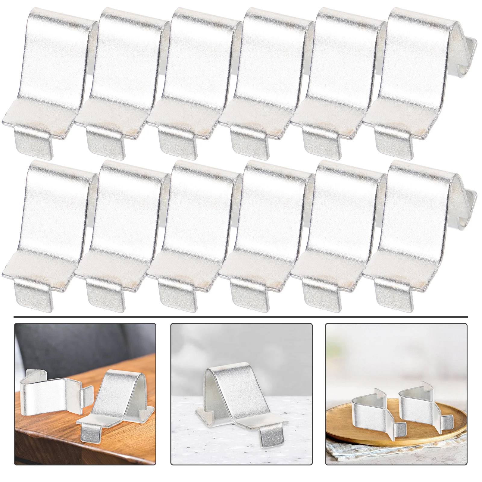 

Movable Shelf Side Clips File Cabinet Accessories Wire Shelving Support Buckle Silver Iron