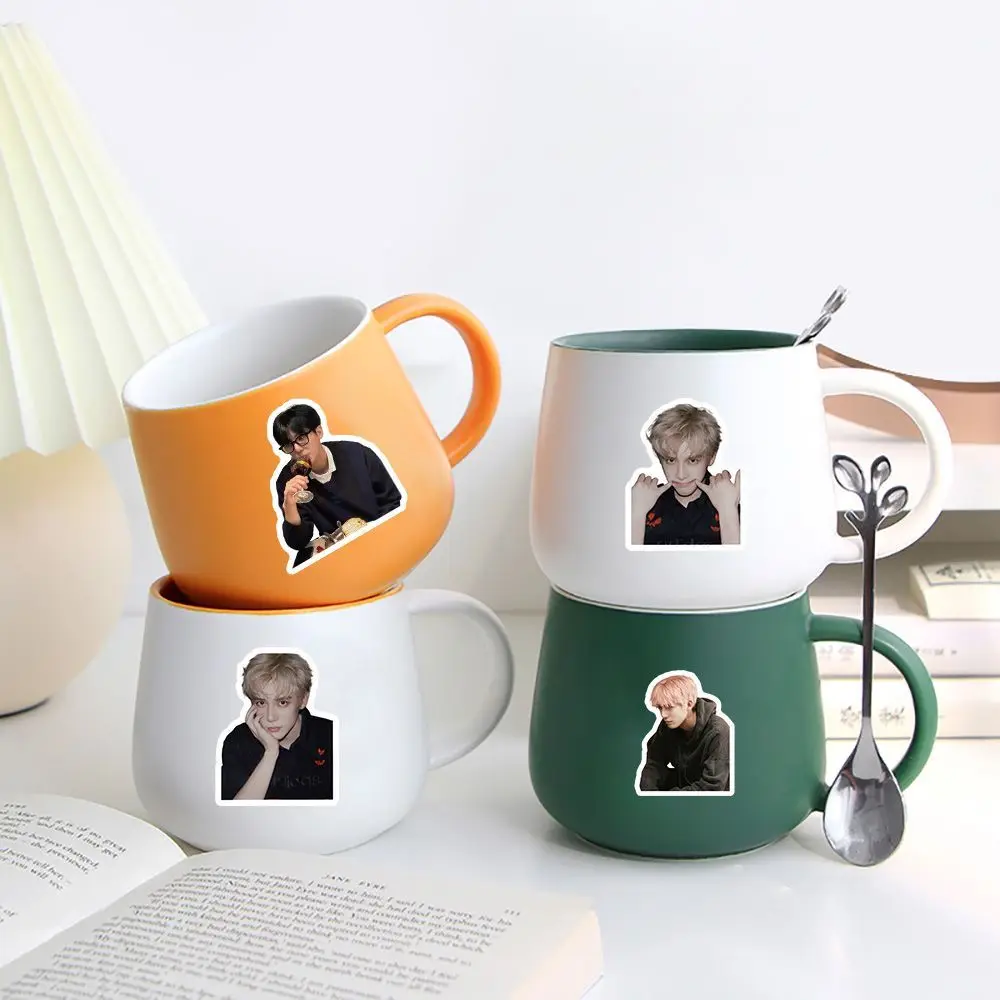 Wang Anyu series of handsome celebrity high-definition stickers, a complete set of 100 unique small-sized stickers view 5