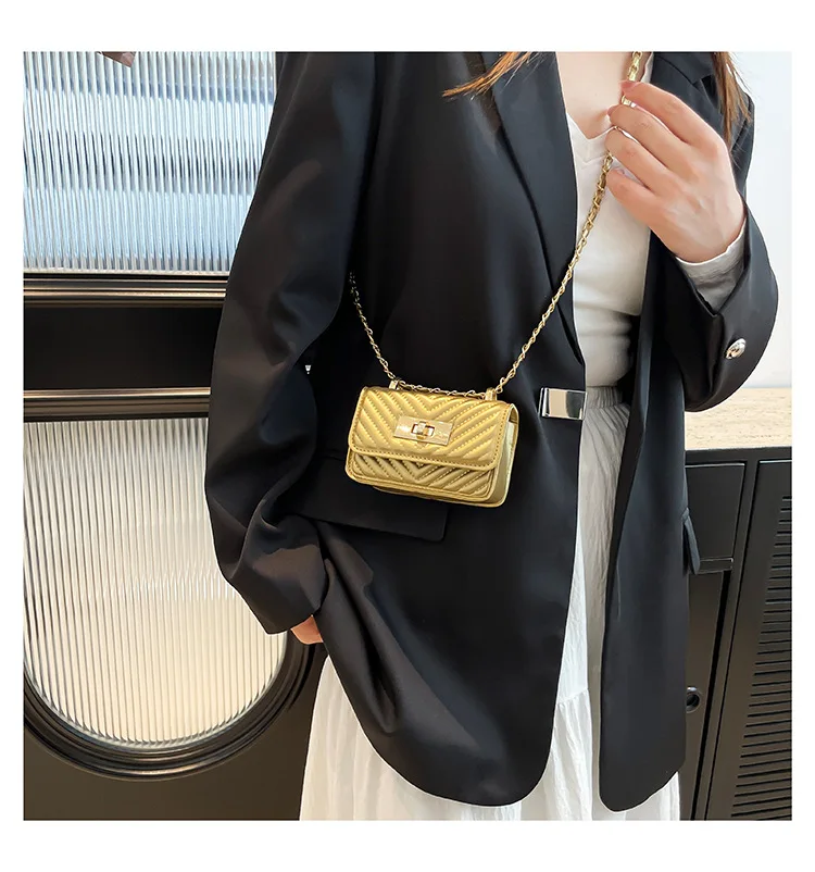 2026 5 Farben NEUES Design Taschen für Damen, Trendige neue Mini-Umhängetaschen im Western-Stil mit Kette, Modische Elegante Taschen – Detail 5