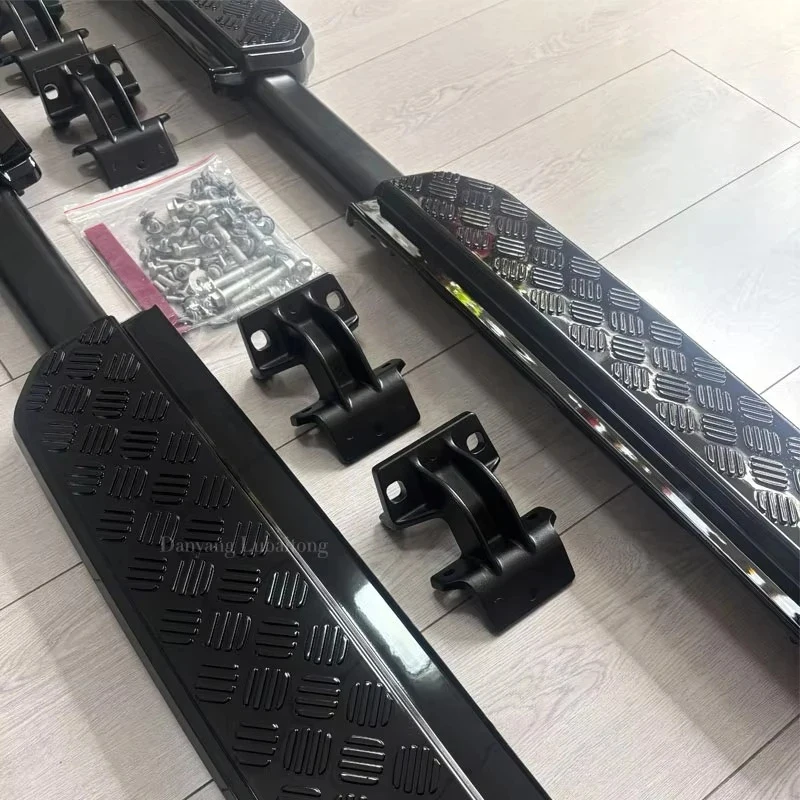 

High Quality Aluminum Black Side Step Running Board Defender 110 130