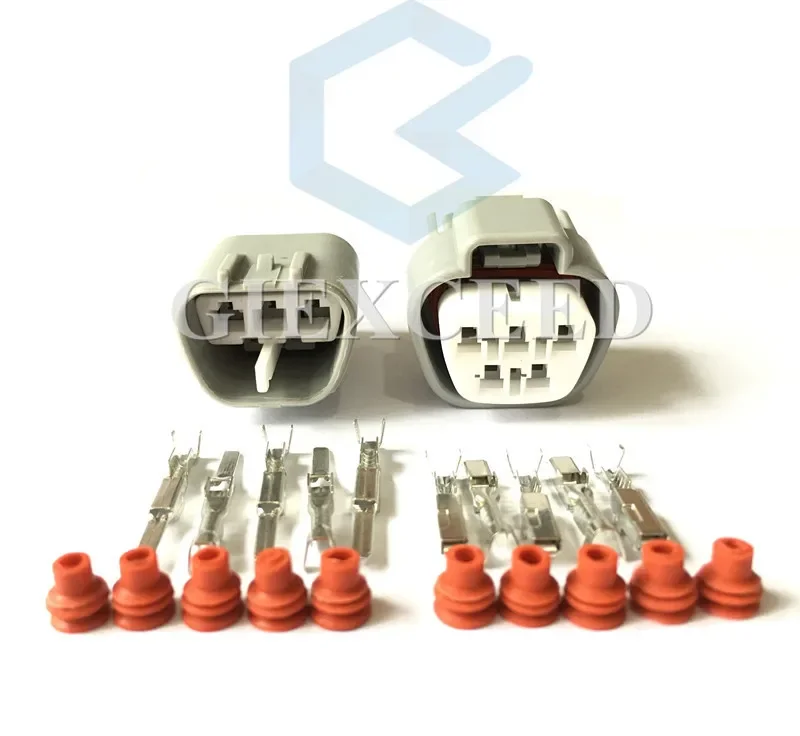 

2 Sets 5 Pin 6189-0504 6188-0327 TS Waterproof Series Electric EVO Wiper Motor Socket AC Assembly Automotive For Car