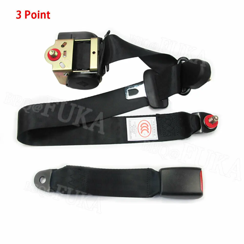 

BBQ@Fuka Car Auto Vehicle Adjustable Retractable 3 Point Safety Seat Belt Strap Universal Car accessories