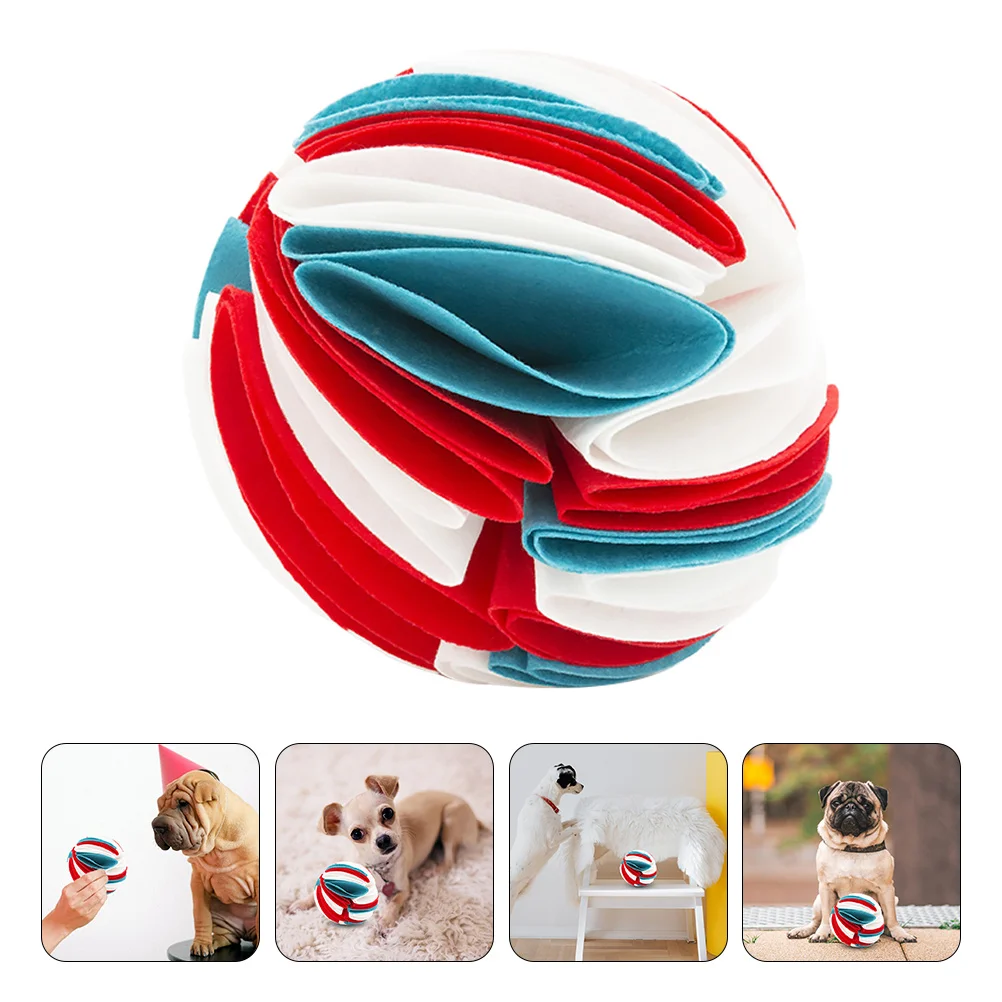 Dog Sniffing Ball Pet Funny Design Toy Teething Luxury Missing Food Plaything Bite Resistant Toys Felt Cloth Feeding