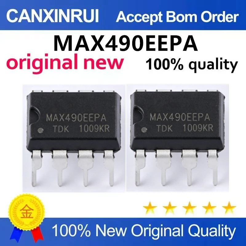 （5pcs-10pcs）New original patch MAX490EESA+T SOIC-8 RS-422/RS-485 transceiver chip