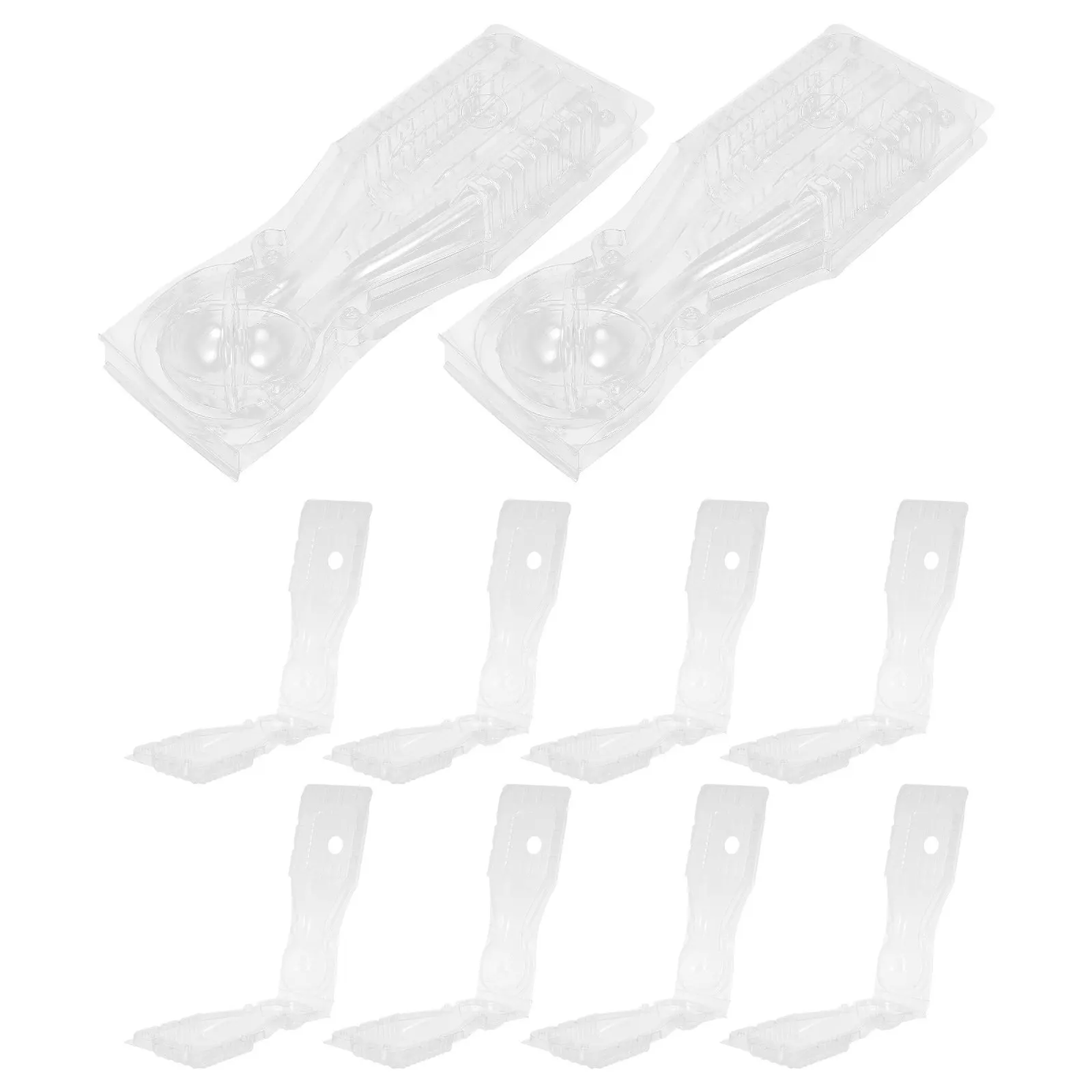 10Pcs Seedling Transportation Box Ventilated Plastic Plant Carrier Clamshell Design for Chili Flower Bonsai Shipping