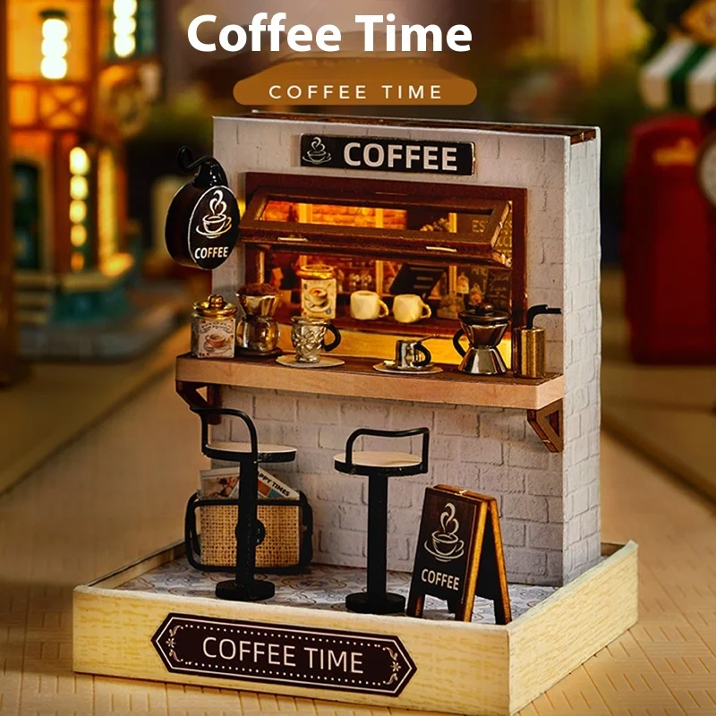 

Quwu DIY Small House New Happiness One Pavilion Handmade Assembly Model Toy Small House Creative Birthday Gift for Girls