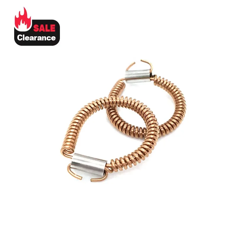 2Pcs Brush Terminal Stator Spring Pure Copper Ear Spring Replace HITACHI PH65A H65 H65SD2 H85 For Demolition Hammer Parts