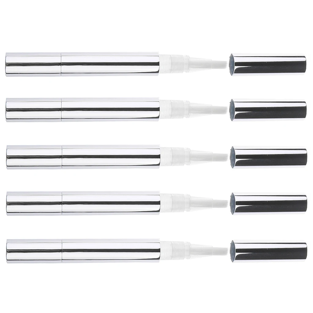 Navulbare draaibare pen cosmetische verpakking buisje plastic aluminium lege lippenbalsem applicator voor nagellak