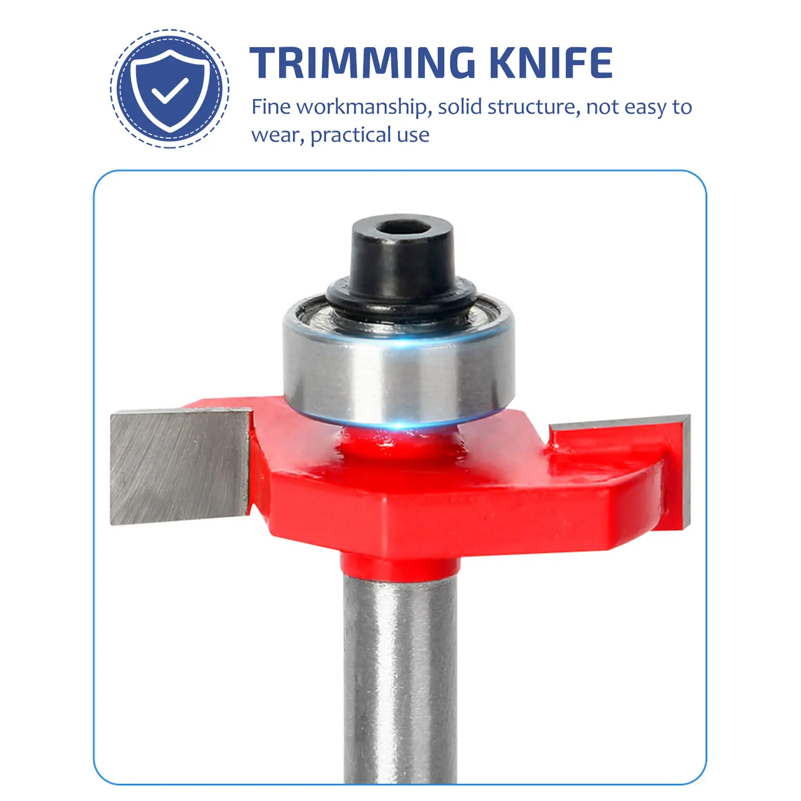 

Ball T Shaped Router Bits Solid Carbide Milling Flush Trim Trimming CNC Woodworking Tool 6 3mm Shank For Softwood