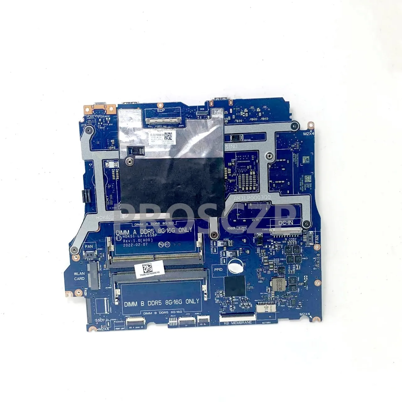 CN-03MJW9 03MJW9 3MJW9 LA-L658P For DELL G15 5525 Laptop Motherboard With Ryzen 5 6600H CPU GN20-P0-A1 RTX3050 100% Tested Good