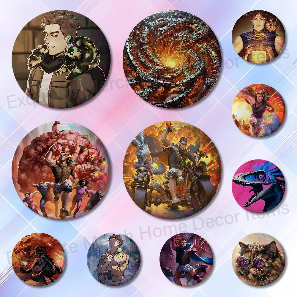 D-Dungeon C-Crawler Carl Badges Round Nijigen Otaku Culture IP peripheral products 58mm 44mm 32mm 75mm 25mm Mini