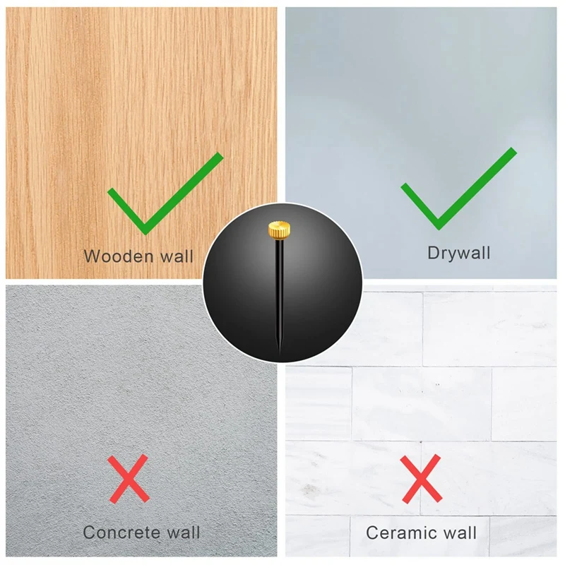 BAAG-70 PCS Pequenos pregos pendurados, pregos de imagem fixadores de cabeça plana para molduras quadro de suspensão para trabalhar madeira