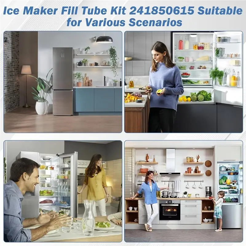ABVT-For Frigidaire Electrolux Refrigerator 241850615 Ice Maker Fill Tube Water Tube Assembly 218976915 1164626 218976921