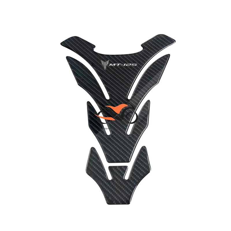 3D Carbon Fiber Motorcycle Fuel Tank Pad Cover Protector Decal Stickers For Yamaha MT125 MT 125 MT-125