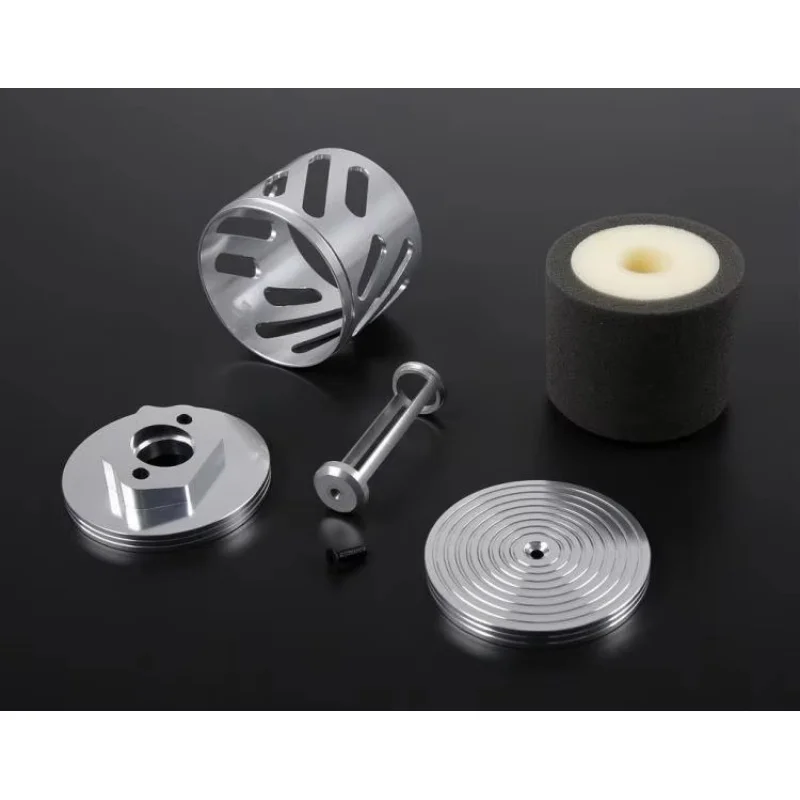 CNC Legering Schuine Schuim Luchtfilter Kit voor RC Gas 2-Takt Motor King Motor Rovan HPI Baja 5B 5T 5SC