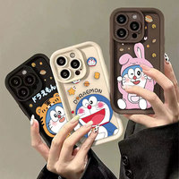 Cartoon D-Doraemon Robot Cat Luxtury Phone Case For Redmi NOTE 13 12S 12 11 10 9S 9 8 7 A1 A2 PRO 4G 5G Case Funda Capa Shell