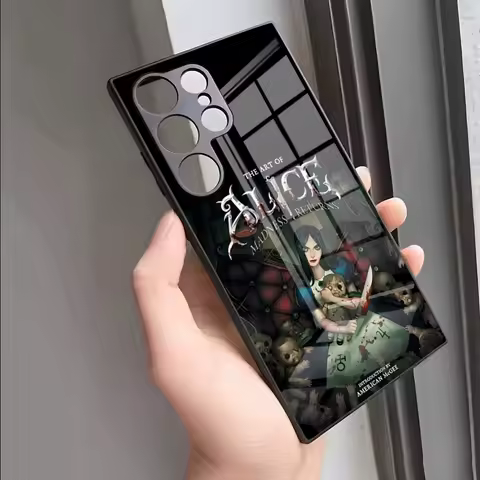 Game A-Alice Madness R-Returns Phone Case For S24 Ultra Samsung S23 Fe S22 S20 S21 Plus A54 A34 A24 A53 Note 20 Glass Cover