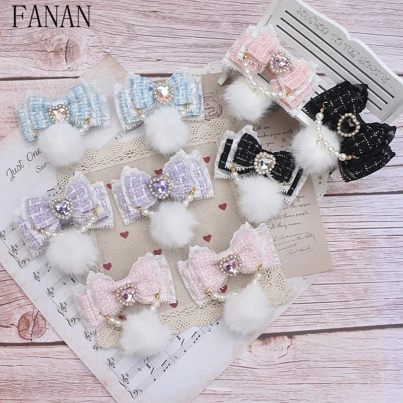 

New Headwear Fashion Japanese New Headwear Sweet Lace Hair Accessories for Women Lolita Style Cute Hair Clip 2025 New