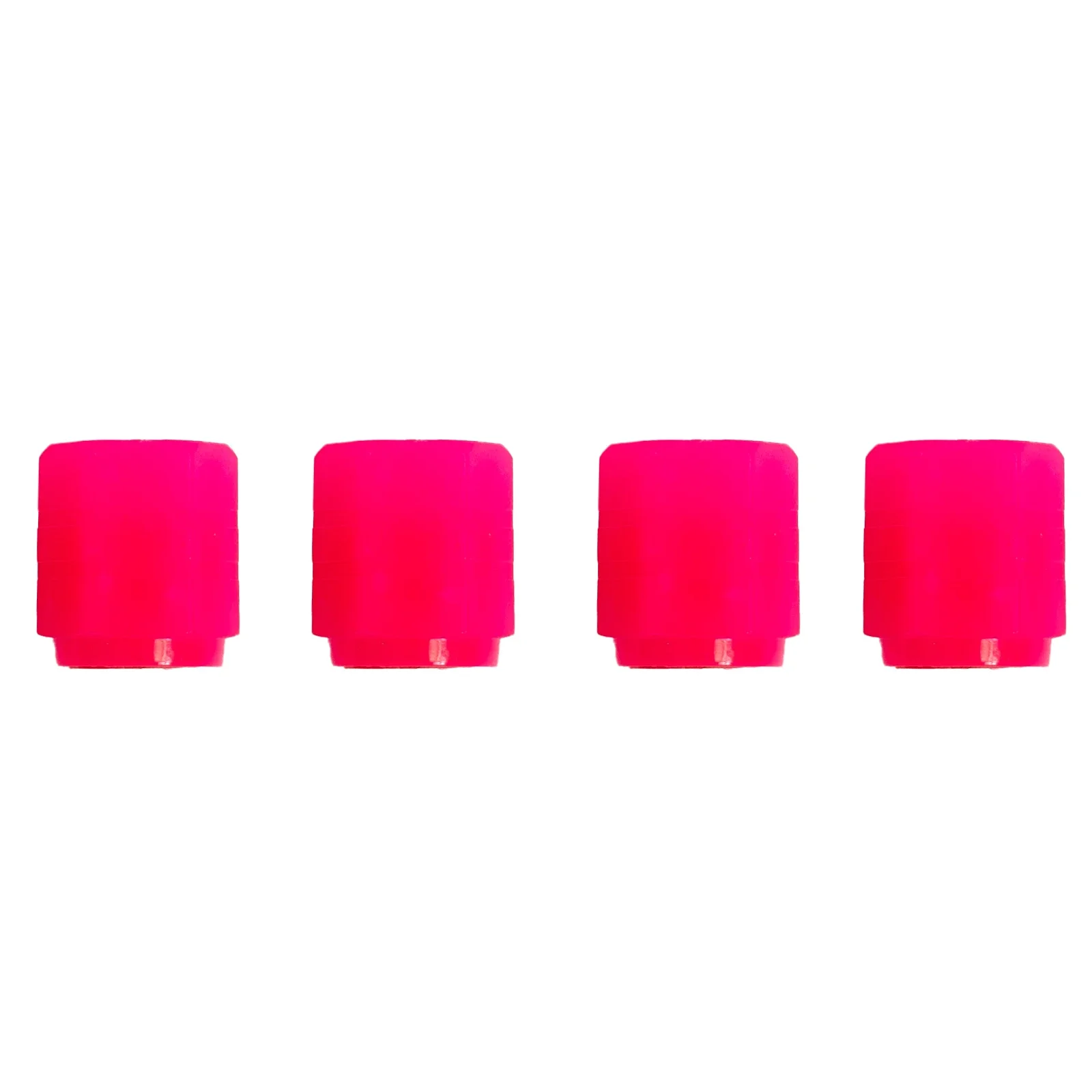 2pair Car Fluorescent Wheel Tire Tyre Air Valve Stem Cap Cover ABS Pink Valve Stems And Cap Automobile Parts And Accessories