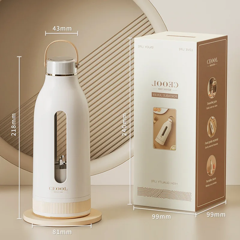 Suitable forCEOOL President Miss Accompanying Juicing Cup Household Small Charging Portable Juicer Electric Blender