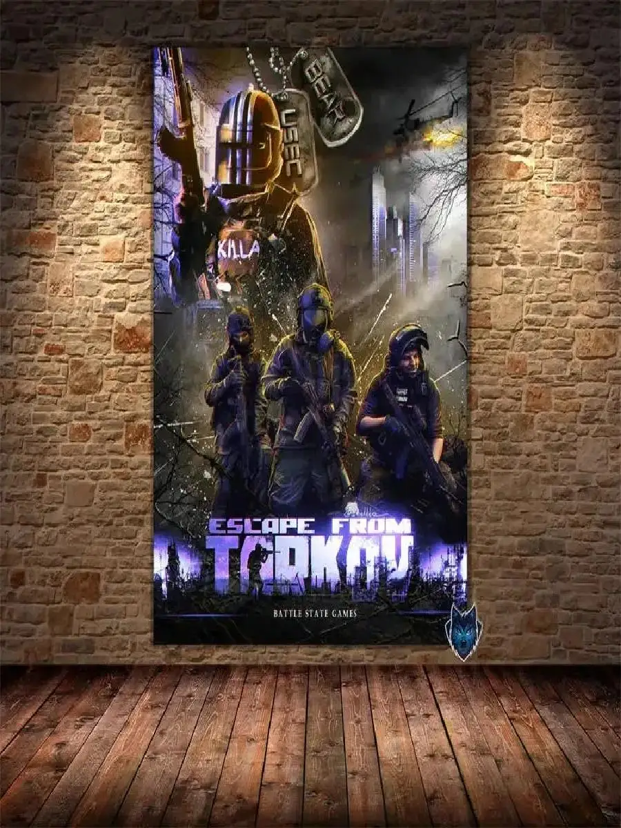 Escape From Tarkov Special Forces Canvas Wall Art  Video Game Themed Home Decor Poster for Living Room Bedroom or Game Room