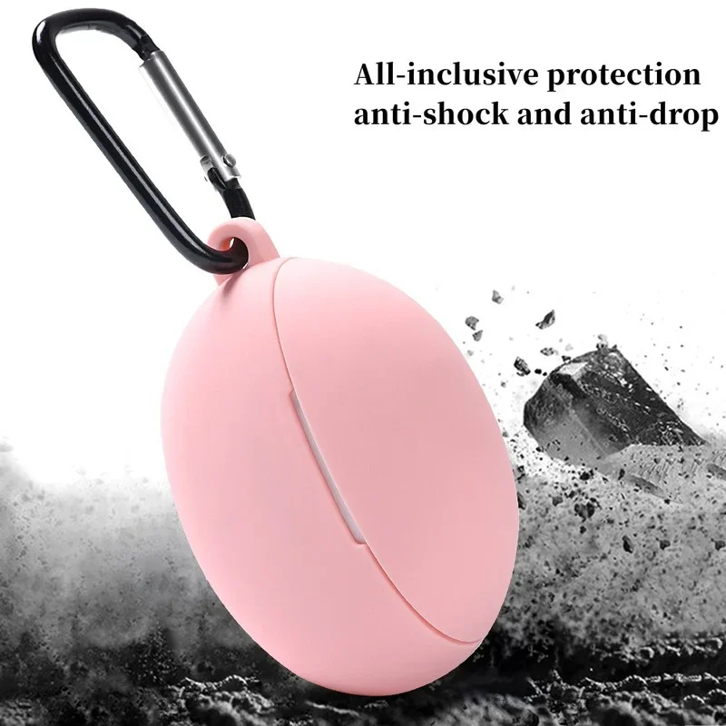 Capa de silicone macia para Huawei FreeBuds 4i, Headset Shell Protetor, Capa Anti-Perdida Earbuds com Gancho, FreeBuds 4i