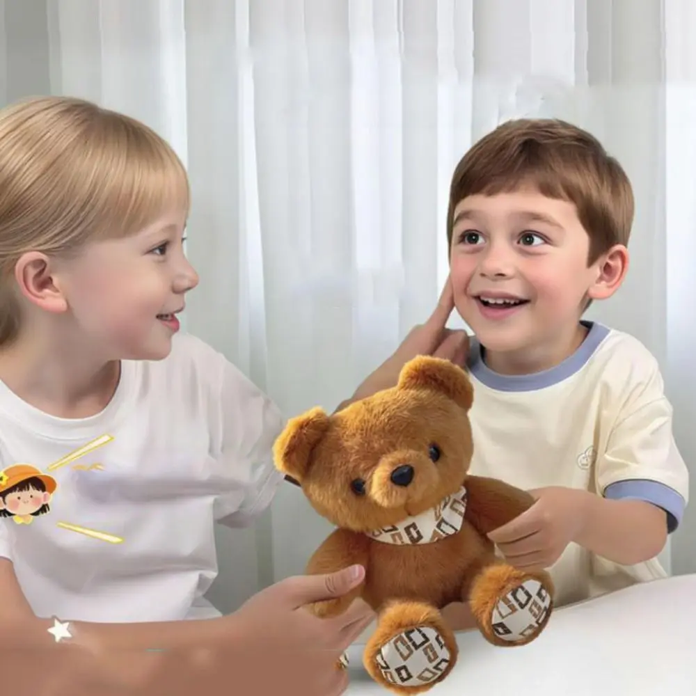 Piano de ritmo de inducción, oreja caída, conejo, muñeco de peluche, sonido, juguetes musicales, algodón PP, osito de peluche, llavero suave y portátil