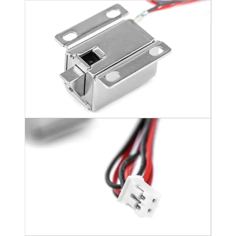 [LXYA68Z!] Electromagnetic Solenoid Lock DC 12V Door Drawer Tongue Down Slim Design Assembly For Cabinet Door Drawer Safety Secu