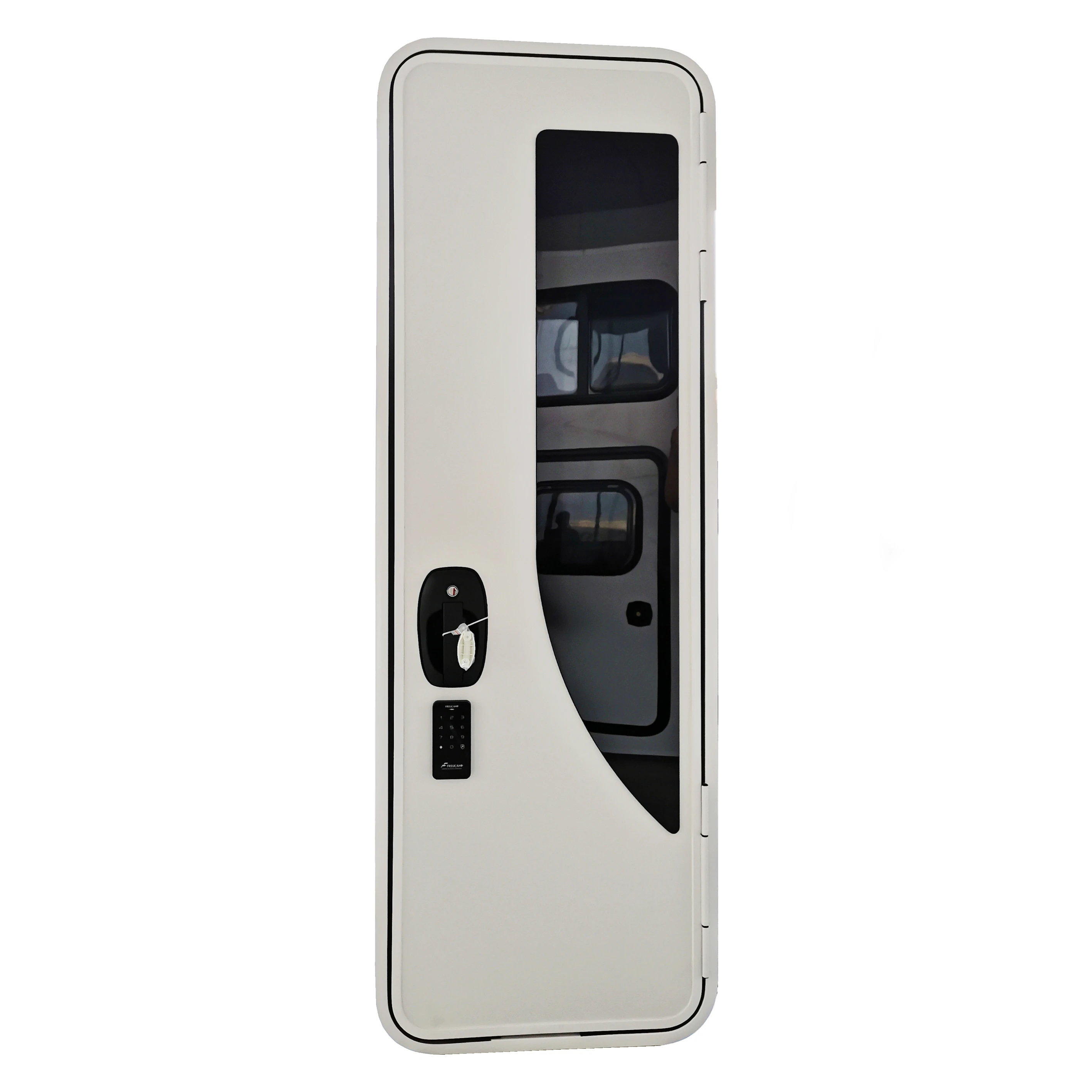

2025 Aluminum Alloy Frame Double-point Lock Rv Motorhome Caravan Door With FLY Screen Door & Password Control