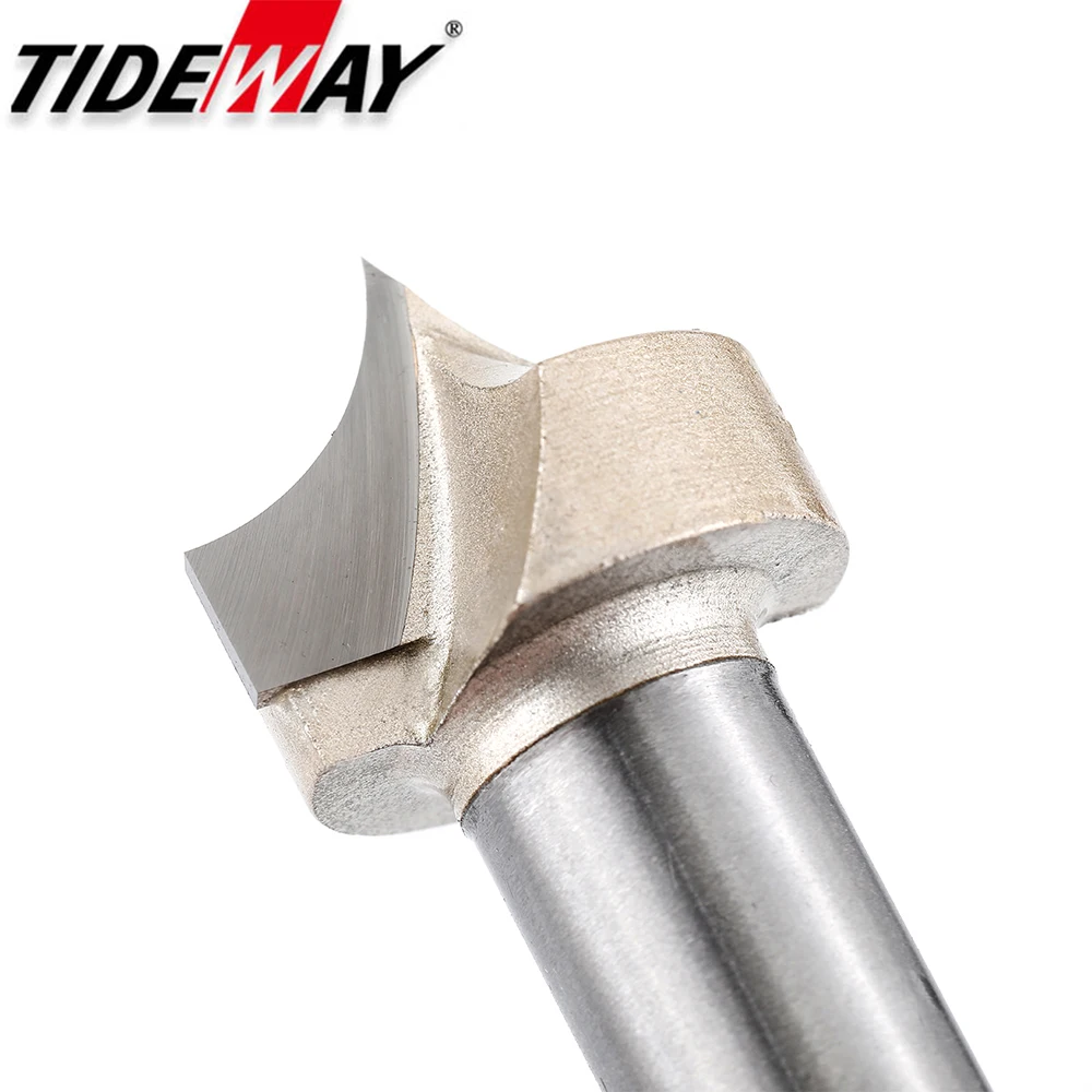 Tideway Point Cutting Round Over Bit Woodworking Tools Carving Tool Tungsten Carbide CNC Router Bit for Wood 1/2 Shank