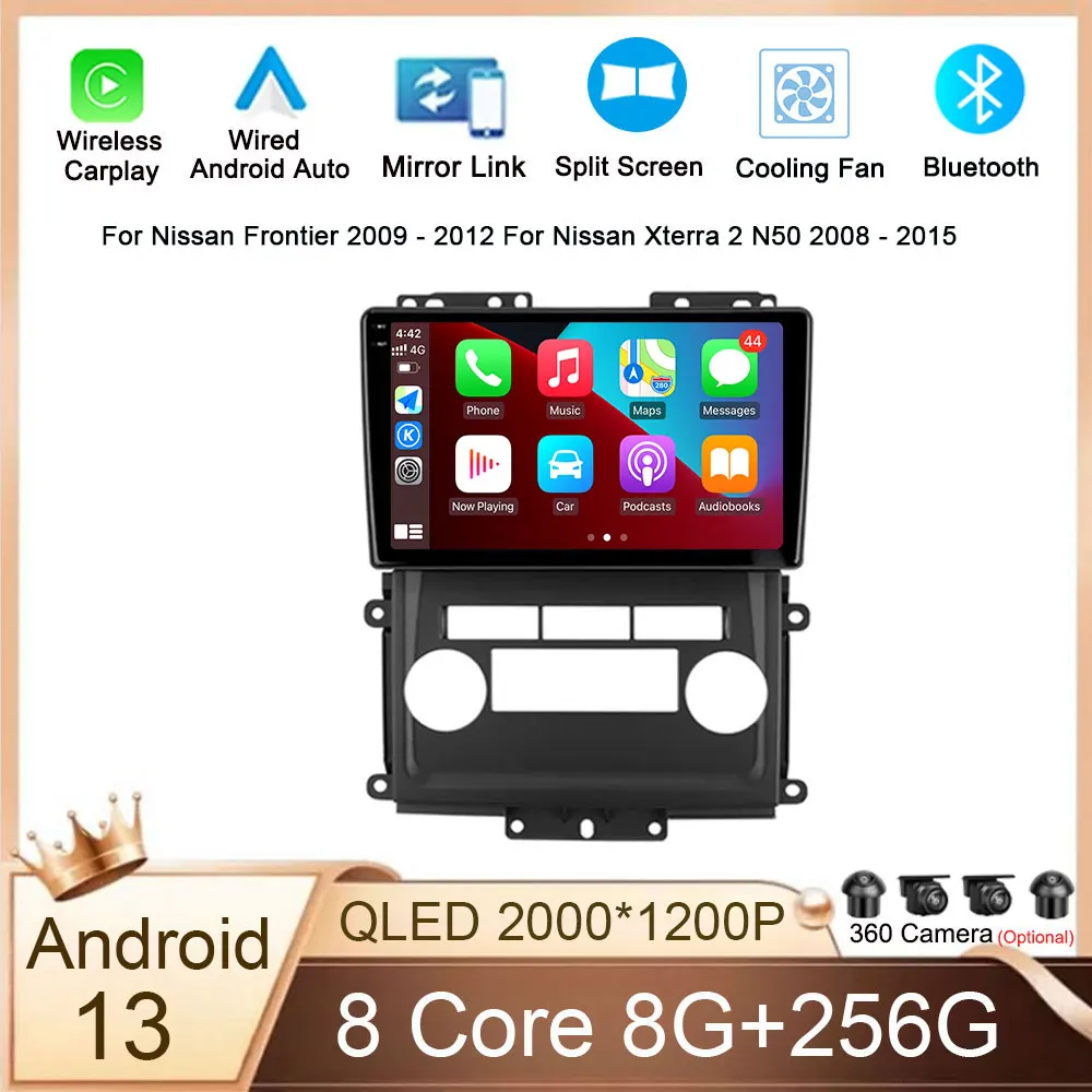 

For Nissan Frontier 2009 - 2012 For Nissan Xterra 2 N50 2008 - 2015 Android 13 Car Radio Multimedia Video Player Navigation