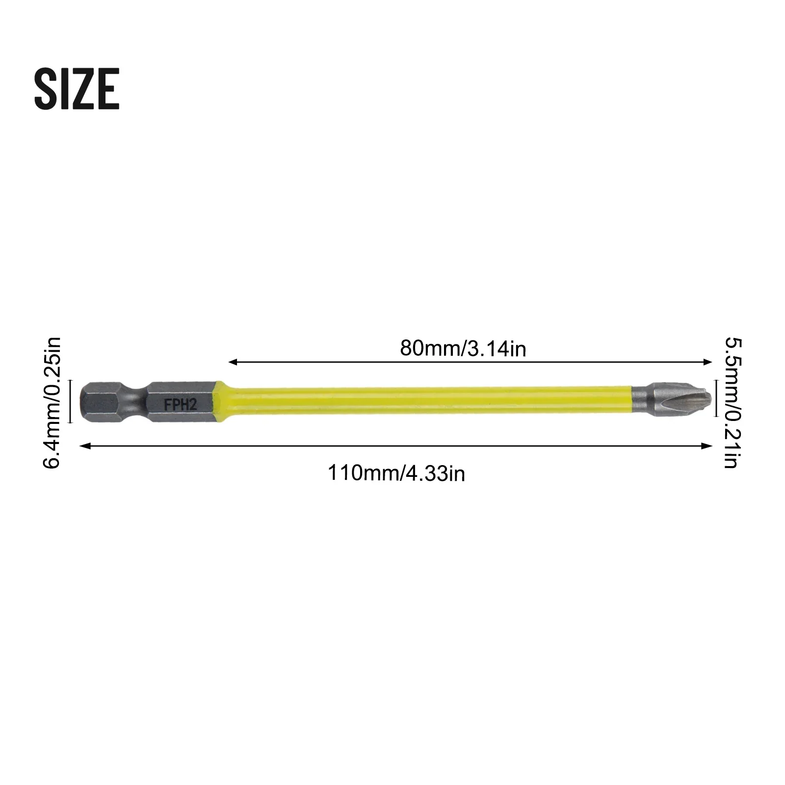 65/110mm Screwdriver Bit Magnetic Special Slotted Cross For Electrician FPH2 Socket Switch Nutdrivers Hand Tools Accessories