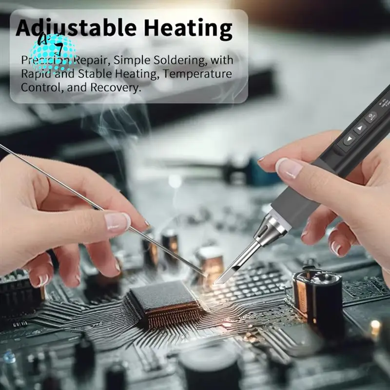 

A07F-Smart Soldering Iron 96W Electrician Portable Constant Temperature Welding Pen For Home Maintenance Welding