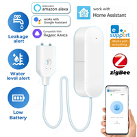 Ewelink APP Zigbee Water Leak Sensor Smart Home Flood Alarm Water Level Overflow Detector Need Zigbee Gateway