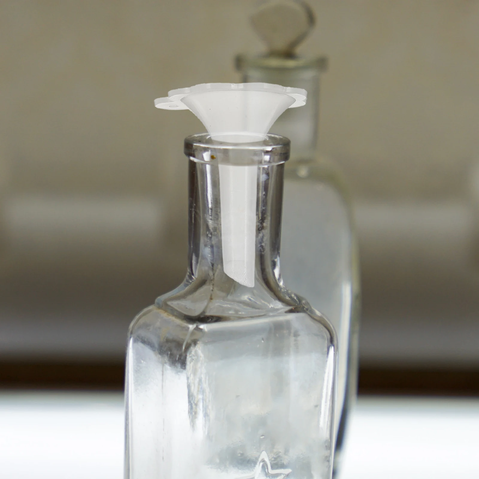 قمع فصل رمل الشاطئ، قمع بلاستيكي شفاف للاستخدام في المطبخ #2