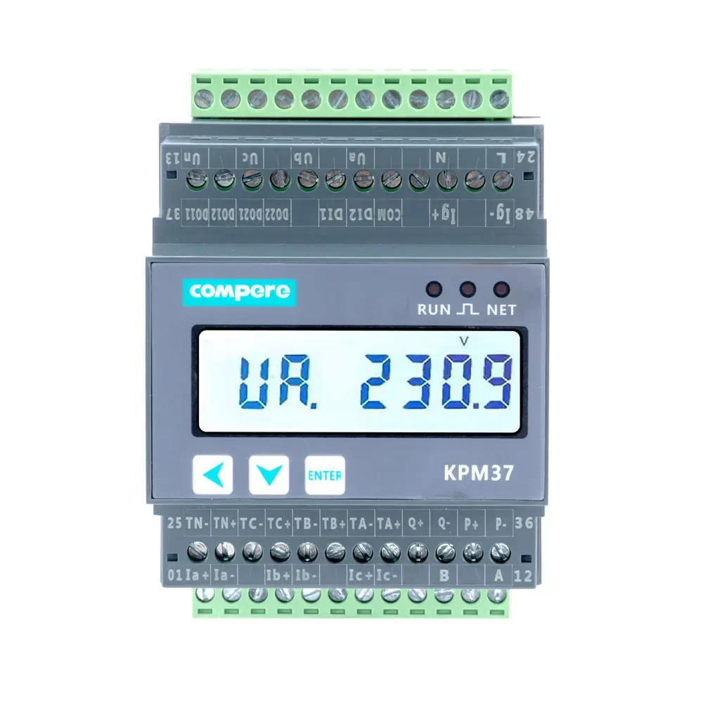 Power Quality Analyser Three Phase MQTT DIN Rail Power Meter WIFI Smart Energy Meter Microgrid Energy Moni tor Solar Meter