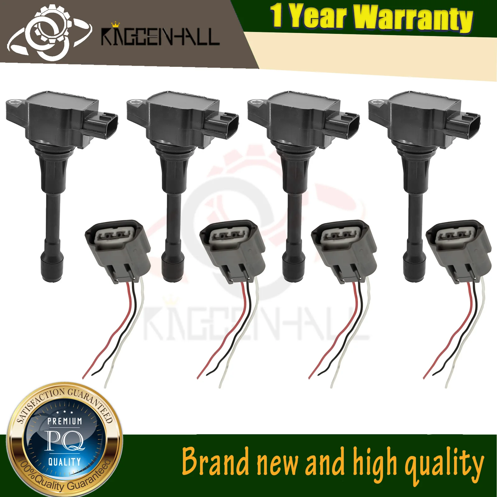 

UF549 22448-ED000 22448-JA00C 22448-JA00A new Ignition Coil&plug Compatible with INFINITI QX60 Nissan 350Z Altima Frontier 3.5L