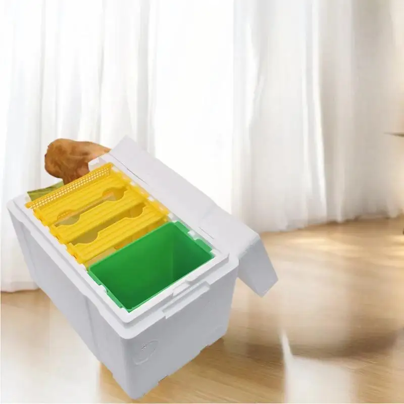 Queen Bee Breeding Box Bee Mating Box Foam Bee Hive Box Beekeeper Garden Pollination Breeding Case Beekeeping Equipment