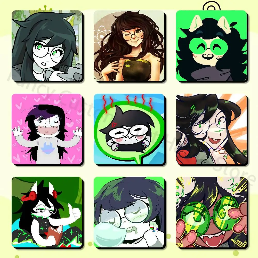 J-Jade H-Harley Homestuck Soft Magnetic Refrigerator Magnets Personality Decorations Creative Gifts