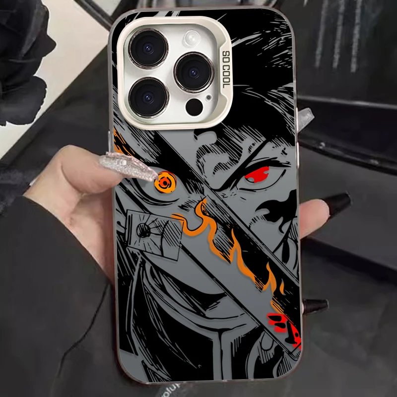 Demon Slayer Placcatura Cassa Del Telefono per Xiaomi Redmi Nota 14 13 12 11 10 9 8 Pro Plus 14S 12S 11S 10S 9S Redmi 14C 14R 13C 12C 11A
