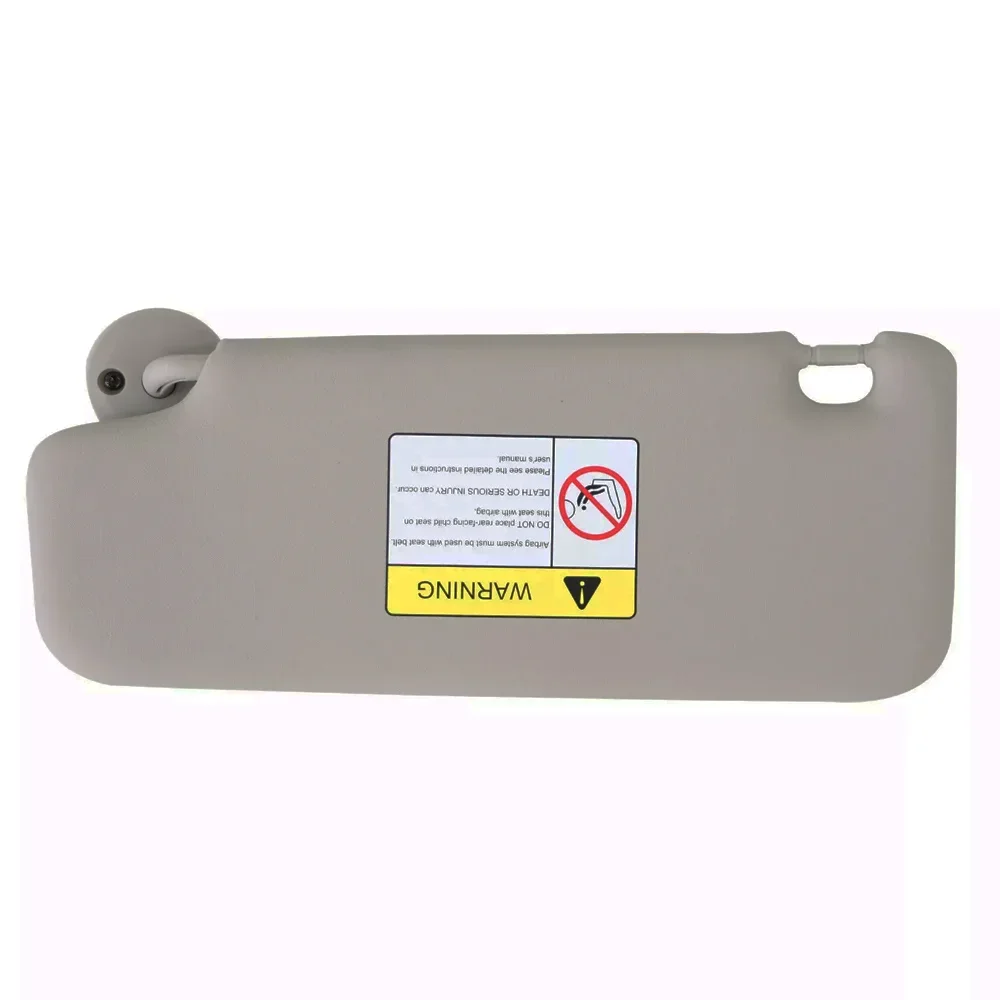 Sun Visor Gray Left Driver Side with Mirror Compatible with CHEVROLET Sonic Spark 2011-2022 Replace 95091732,42481829