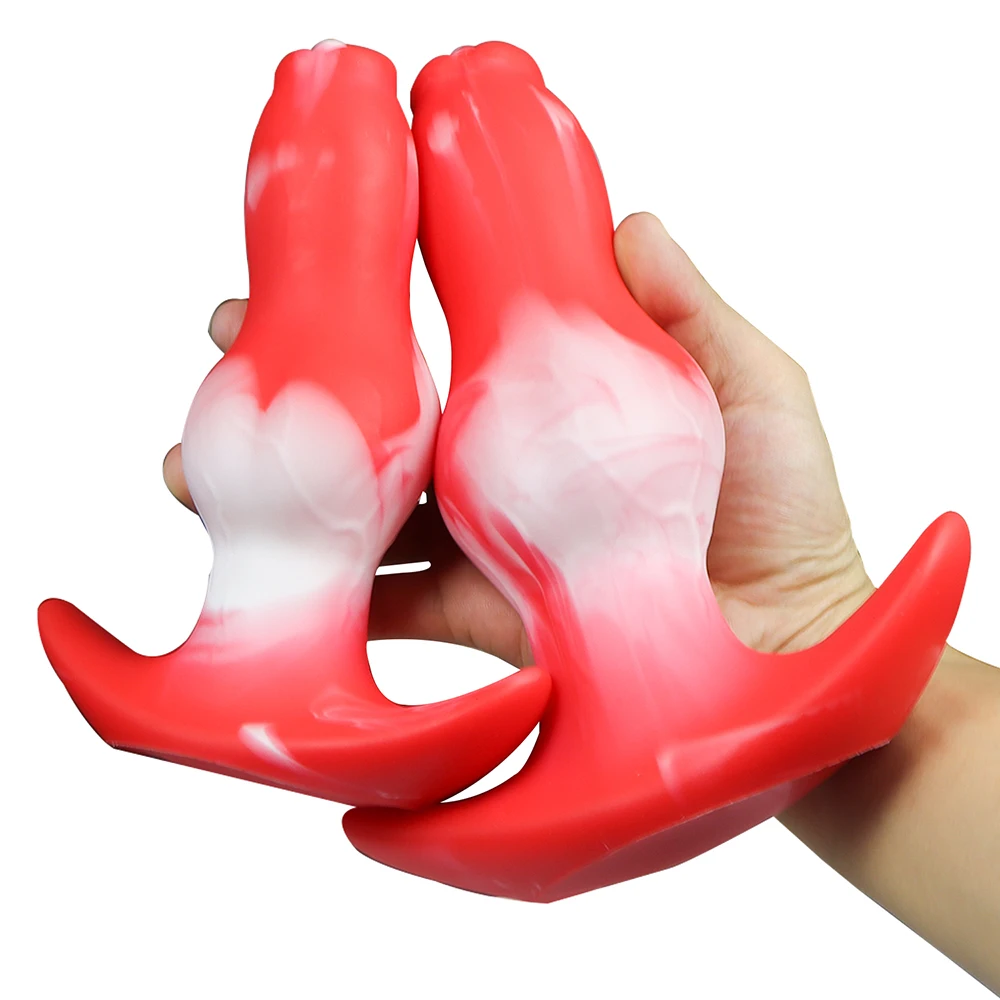 Wearable Anal Dildo for Women Men Adult Sex Toys Liquid Silicone Soft Butt Plug Vaginal Anal Prostate Massage Dog Dildo for Anal