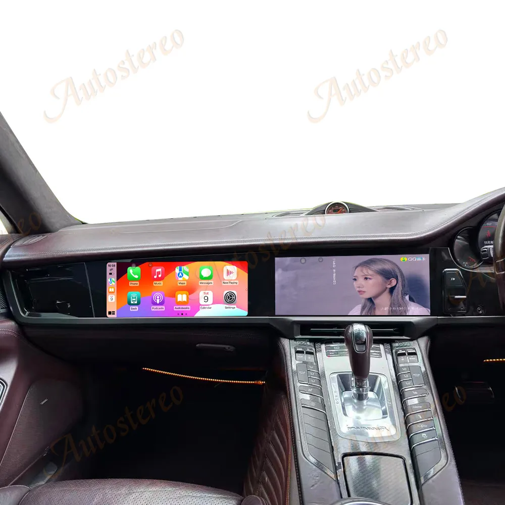 

Двухэкранный Android-медиаплеер для Porsche Panamera 970 с поддержкой CarPlay, GPS и функцией Co-Pilot, головное устройство с дисплеем для второго пилота.
