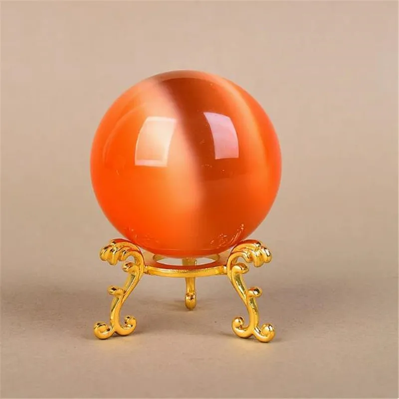 50mm New Design Tripod Shape Gold Silver Colored Metal Crystal Glass Ball Holder Stand Sphere Base