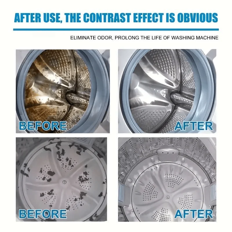 High‑Performance Washing Machine Effervescent Tablets: Deep Clean, Remove Stains & Odors, Drum Care, Extend Life, User‑Friendly